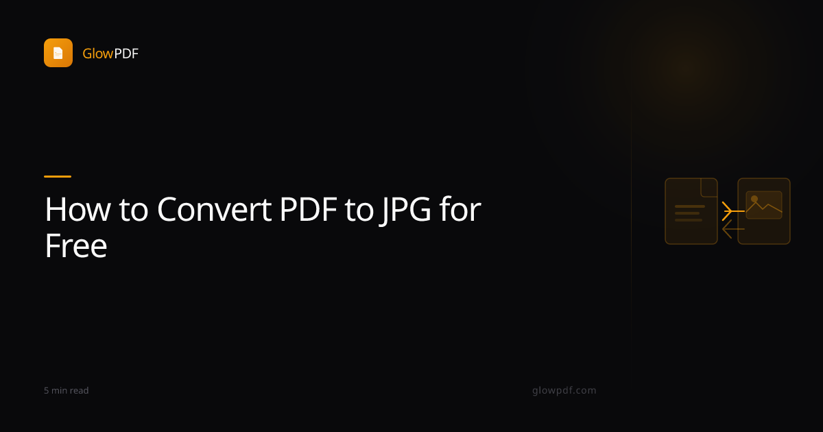 How to Convert PDF to JPG for Free — Every Page as an Image