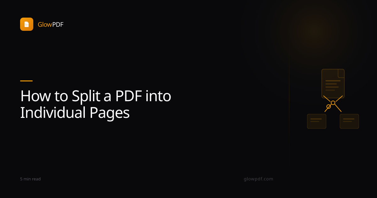 How to Split a PDF into Individual Pages — Free & Instant